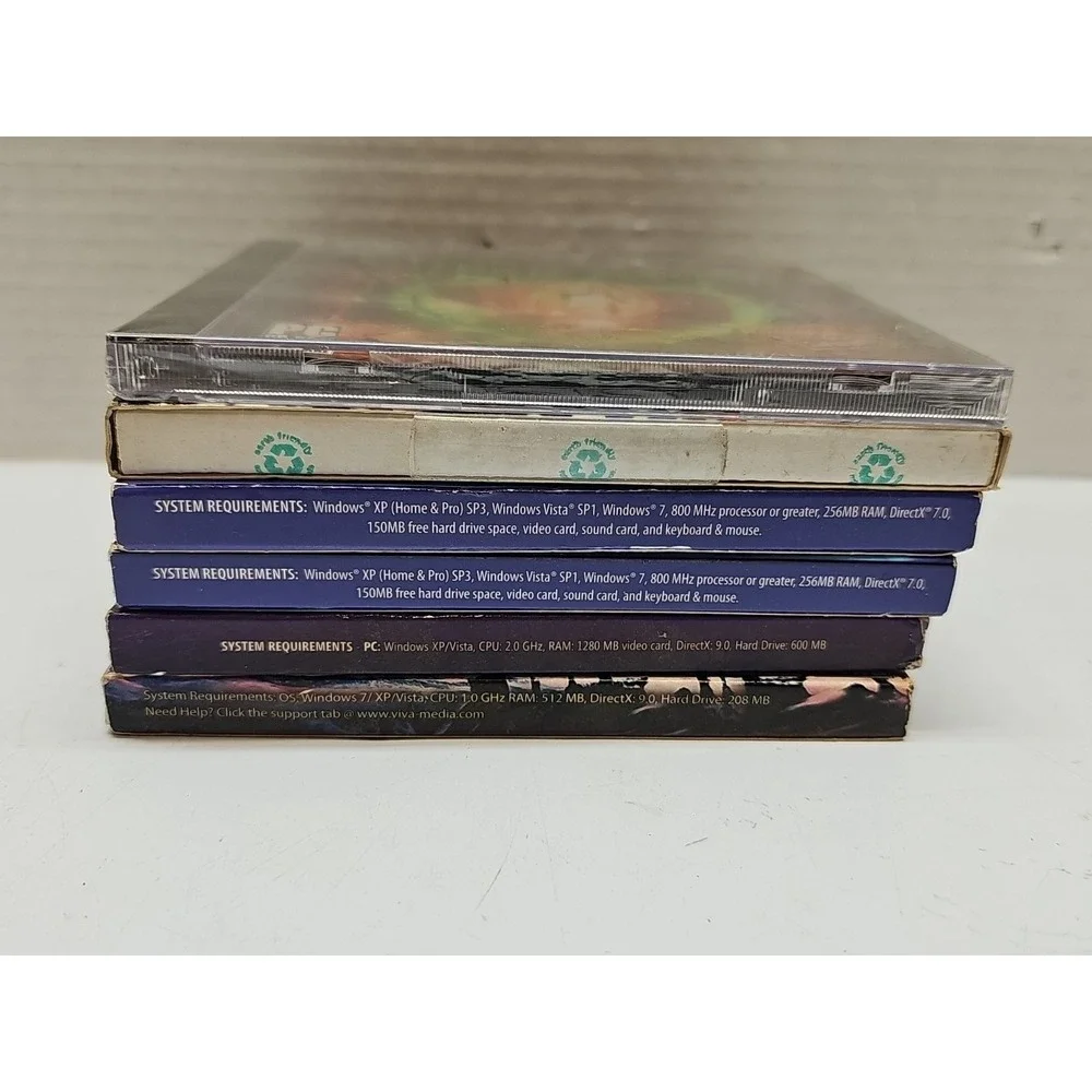 Assorted Computer Games Lot Of 6 Brand New